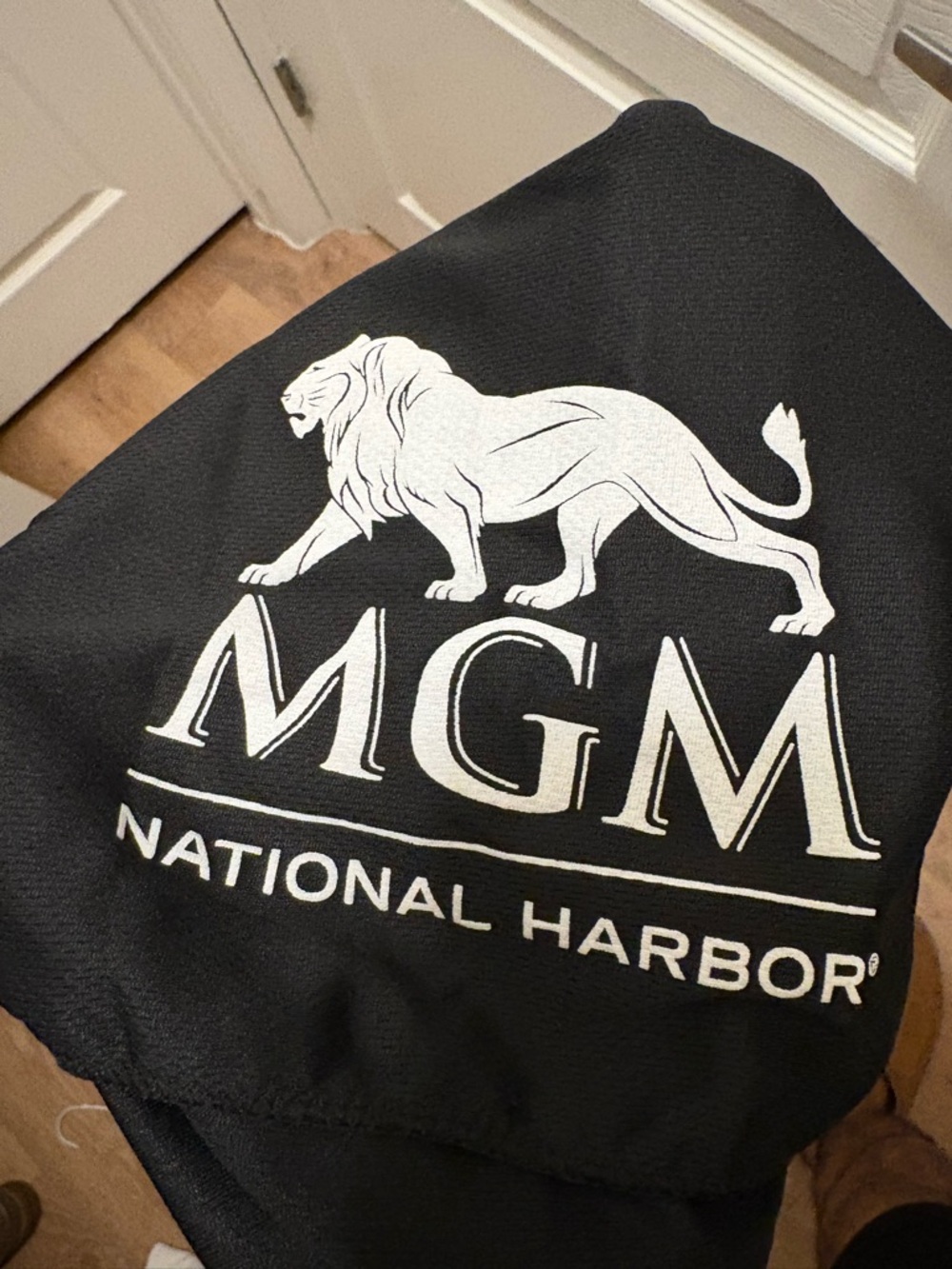 MGM National Harbor Black Logo Golf Towel